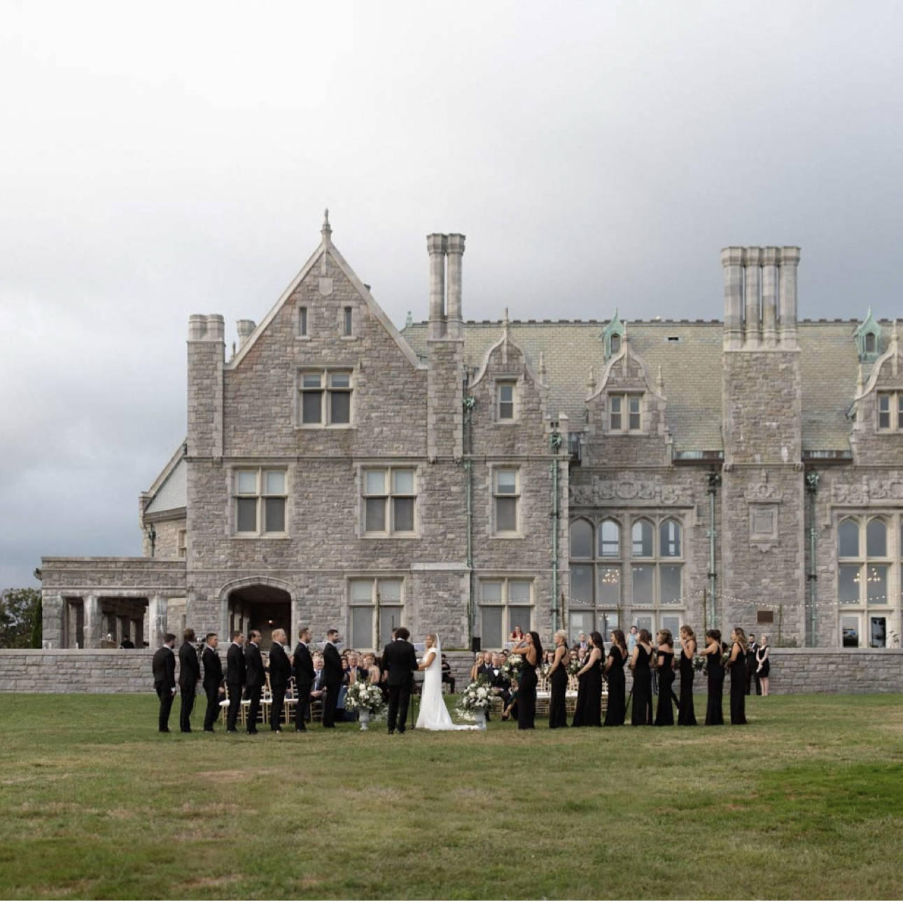 Wedding Ceremony at Branford House Mansion in Groton, Connecticut